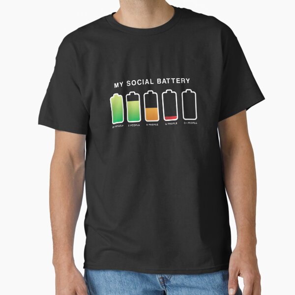Item preview, My Social Battery Introvert (Socially Drained) designed and sold by bulaklakin.