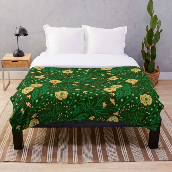 Item preview, Naranja sobre verde floral designed and sold by Hoopstore.