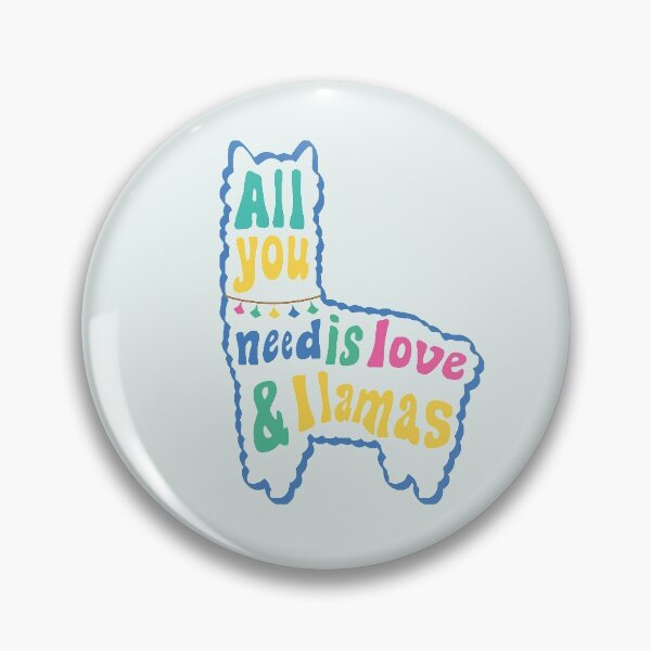 Item preview, All you need is love and llamas  (Blue) designed and sold by riccagarden.