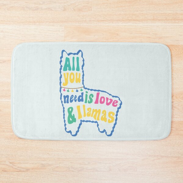 Item preview, All you need is love and llamas  (Blue) designed and sold by riccagarden.