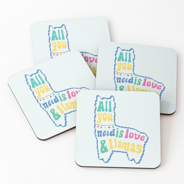 Item preview, All you need is love and llamas  (Blue) designed and sold by riccagarden.