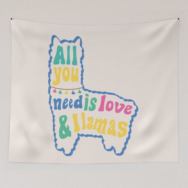 Item preview, All you need is love and llamas  (Pink) designed and sold by riccagarden.