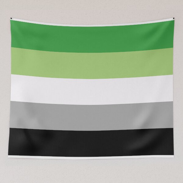 Item preview, Aromantic Pride Flag designed and sold by JustGottaDraw.