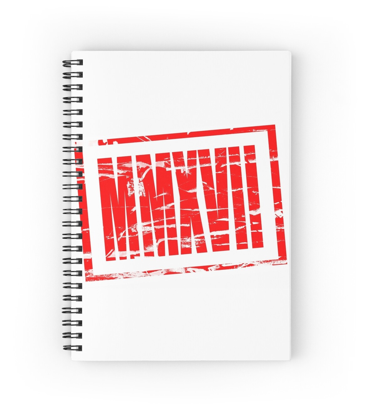 red-rubber-stamp-effect-2017-in-roman-numerals-mmxvii-spiral-notebooks-by-stuwdamdorp