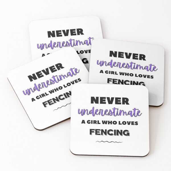 Item preview, Never underestimate a girl who loves fencing designed and sold by TheGreenGoat.