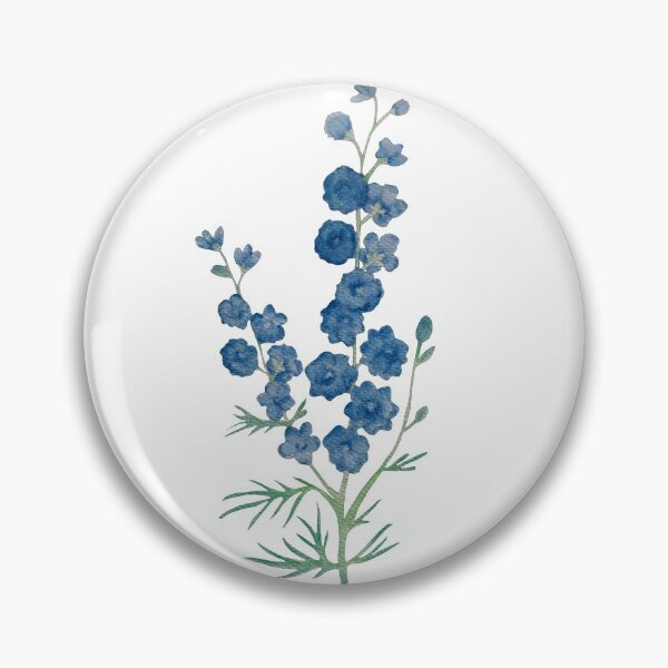 Item preview, Watercolor Delphinium Belladonna design designed and sold by muffinstandd.