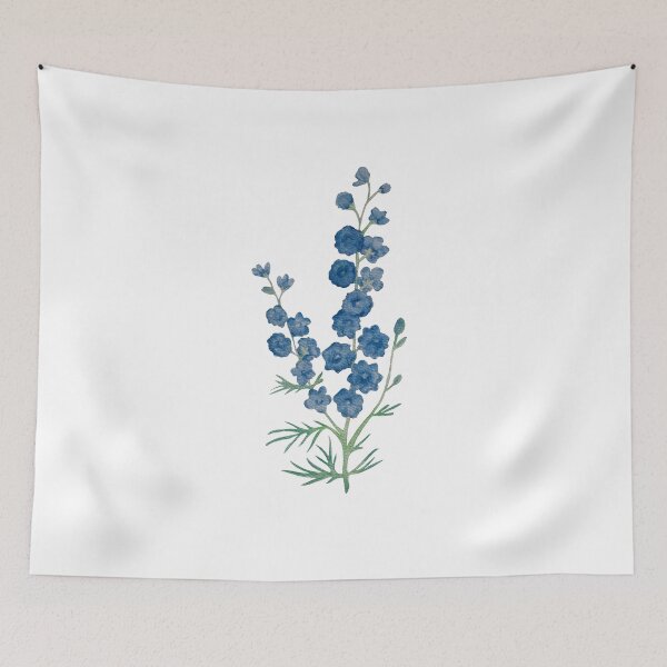 Item preview, Watercolor Delphinium Belladonna design designed and sold by muffinstandd.