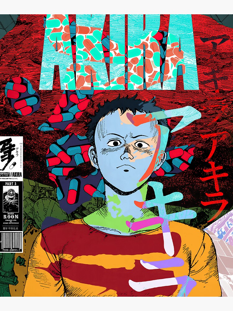 Akira Art Print, Tetsuo, Akira Poster, Anime, Manga, Comic Book, Cartoon 