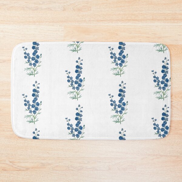 Item preview, Watercolor Delphinium Belladonna pattern design designed and sold by muffinstandd.