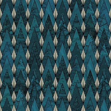 Artwork thumbnail, Blue Geometric Pattern by DifferentCreate