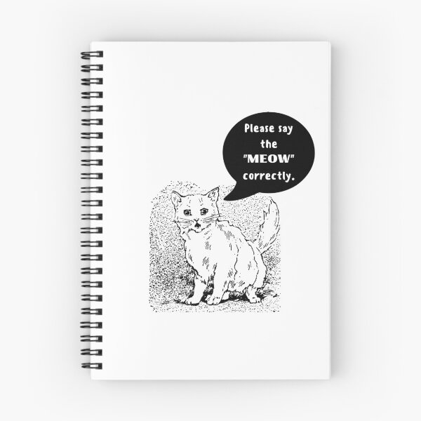 Aperçu de l'œuvre Veuillez dire le "MEOW" correctement créée et vendue par PawPixShop.