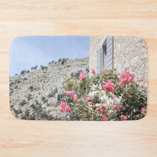 Item preview, Blooming pink roses on the island of Brac in Croatia designed and sold by Melissa Peltenburg.
