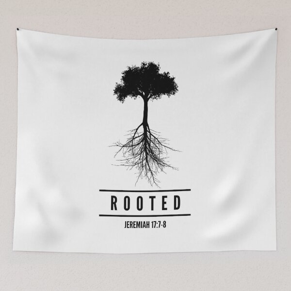 Item preview, Rooted: Jeremiah 17:7-8 (Black) designed and sold by BravenWild.