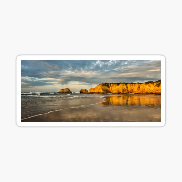 Haystacks near Torquay vic Sticker
