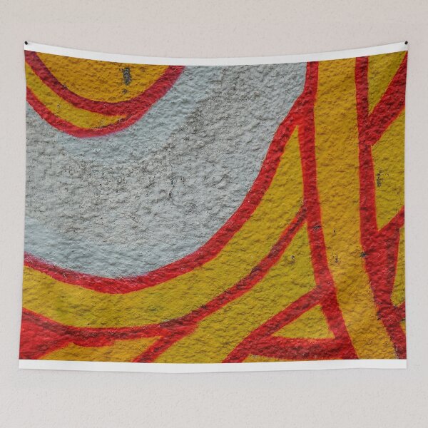 Item preview, ABSTRACT - ABSTRACT GRAFFITI - WALL - COLORS - RED - YELLOW  designed and sold by Tropical Blood.