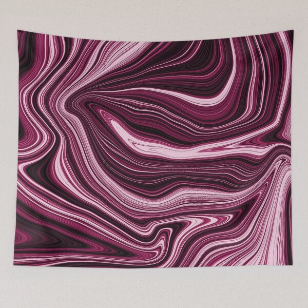 Item preview, Retro Abstract Pattern Pink and Black designed and sold by RomeoSketches.