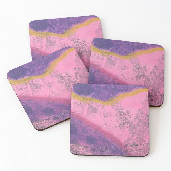 Item preview, Purple and Pink Abstract Anime Mixed Media | Anime Upcycle And Pastels designed and sold by UncleLanny.