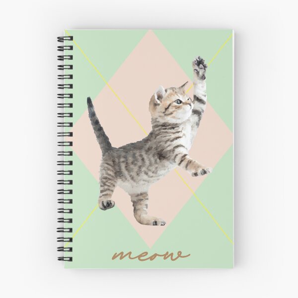 Item preview, Roaring Kitten Meow Meow (Mint Green, Baby Pink) designed and sold by riccagarden.