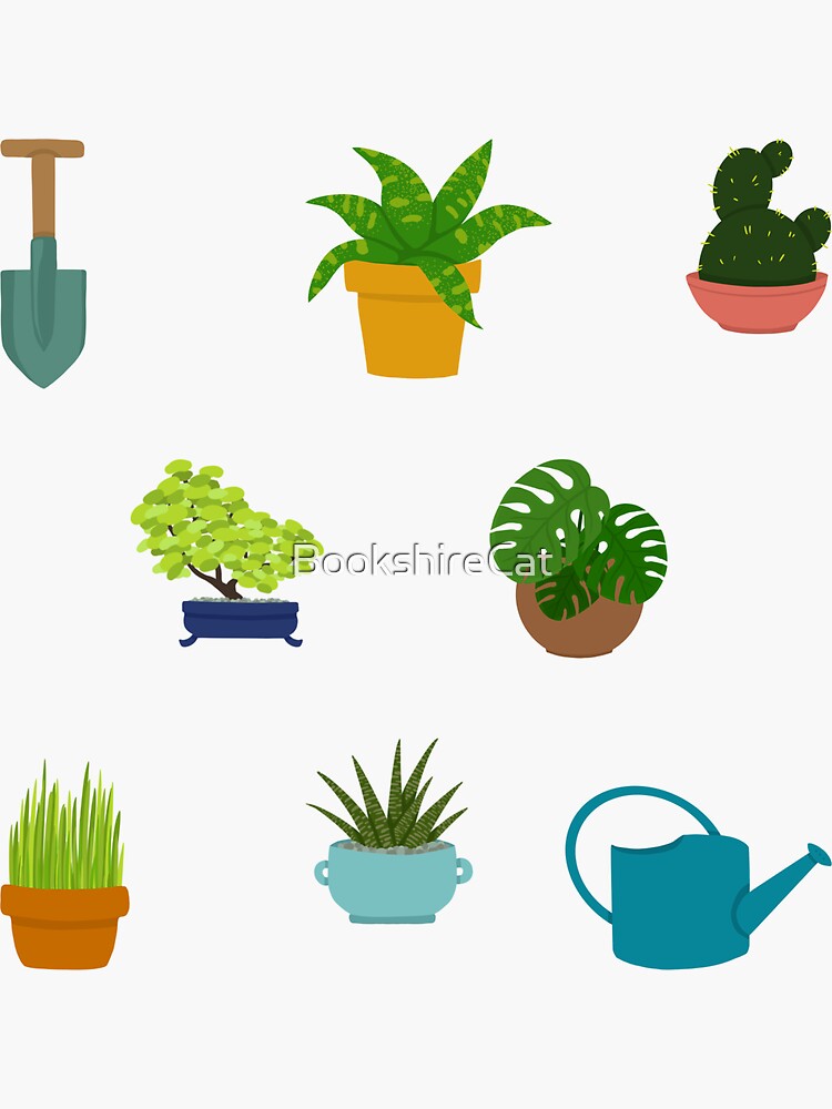 Crazy Plant Person Pattern by BookshireCat