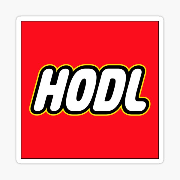 HODL - Brick Style Sticker