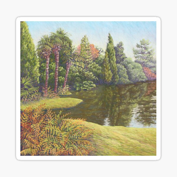 Sheffield Park Gardens, East Sussex in Pastel Sticker