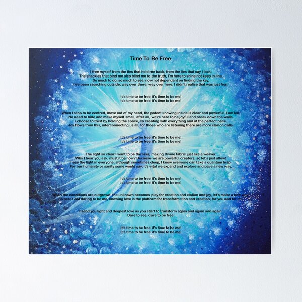 Time To Be Free Poster