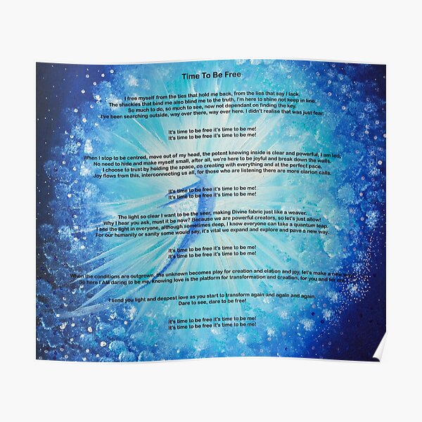 Time To Be Free Poster