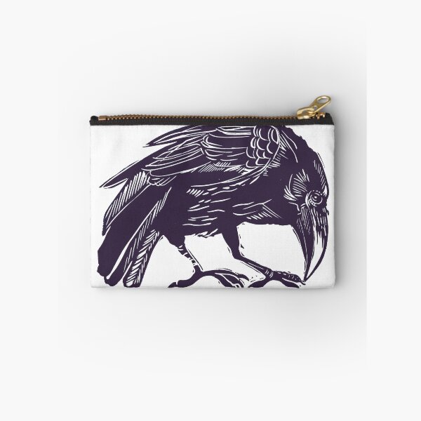 Item preview, Raven linocut print designed and sold by Rachel Collier-Wilson.