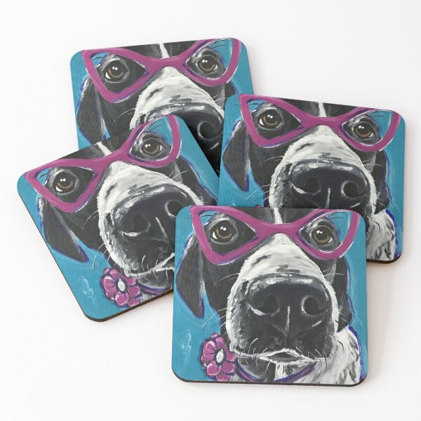 Item preview, Colorful Hound Dog with Glasses designed and sold by leekellerart.
