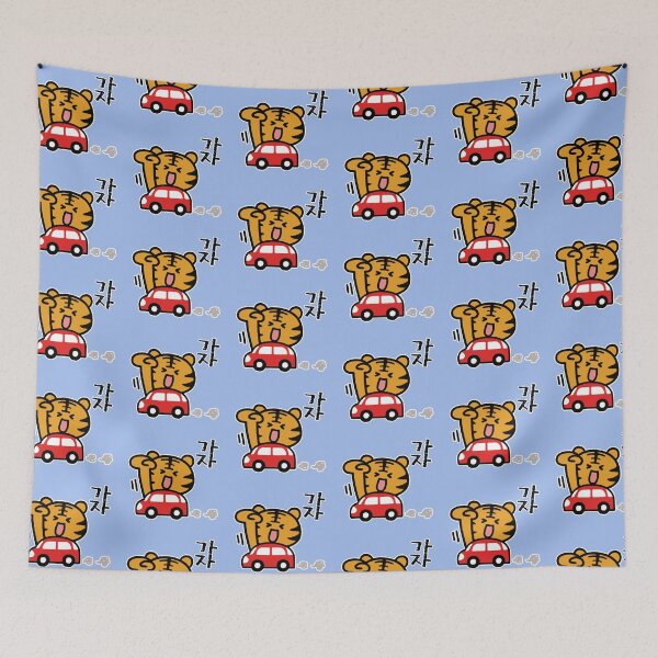 Item preview, Tiger in Car Gaja (Let's go!) designed and sold by LilFurKids.