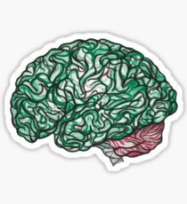 Brain Storming and tangled thoughts - Green Sticker
