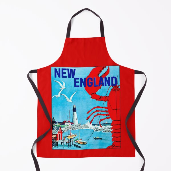 LIGHTHOUSE : Vintage New England Advertising Print Apron