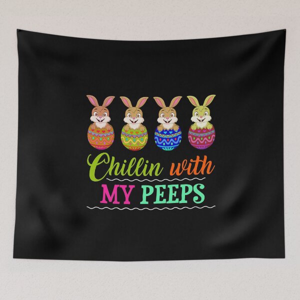 Item preview, Chillin' With My Peeps Funny Easter Day Gift Men Women Kids Boy Girl T-Shirt designed and sold by thuba257.