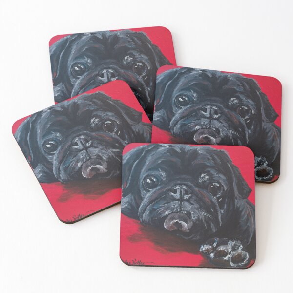 Item preview, Black Pug Art designed and sold by leekellerart.