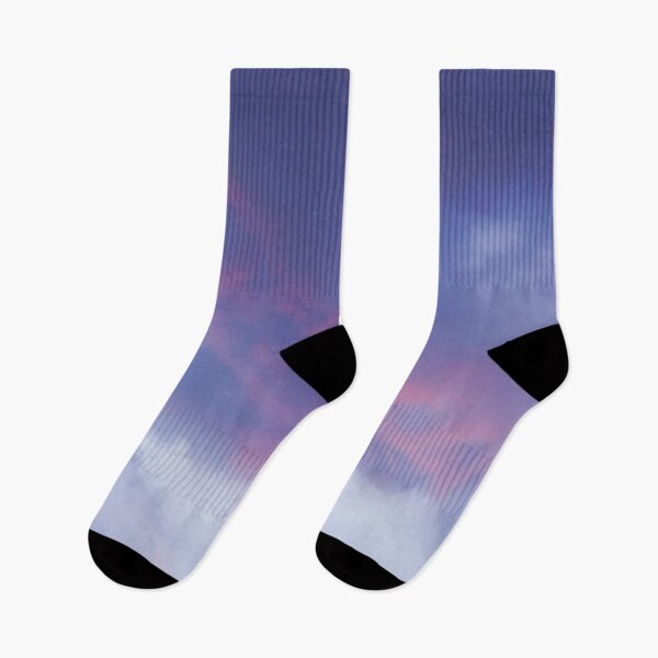 Item preview, Diagonal pink lighting on clouds against a foggy misty grey sky designed and sold by leiriin.