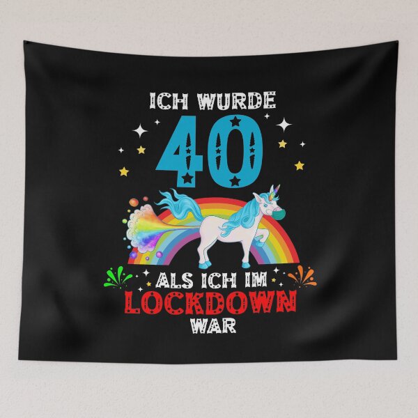 Item preview, Turned 40 Lockdown Unicorn 40th Birthday designed and sold by Ibu83.