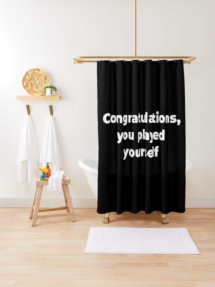 Congratulations, you played yourself Sticker for Sale by Zexten