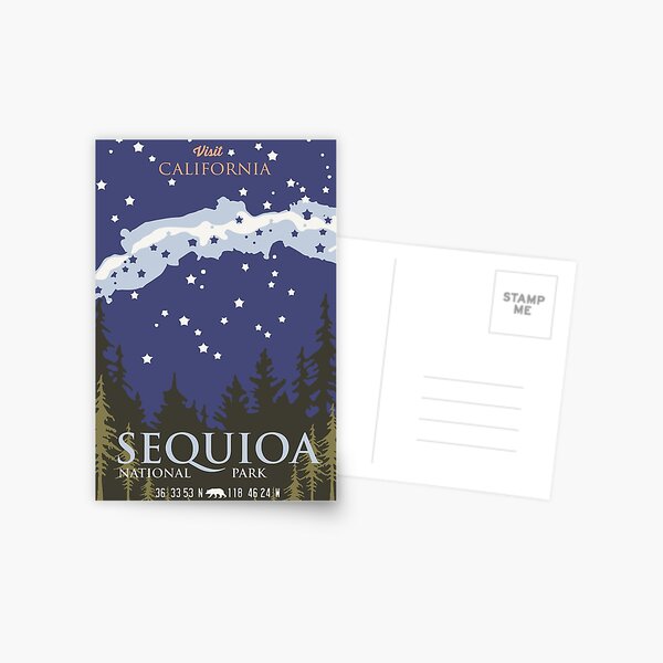 Sequoia National Park. Postcard