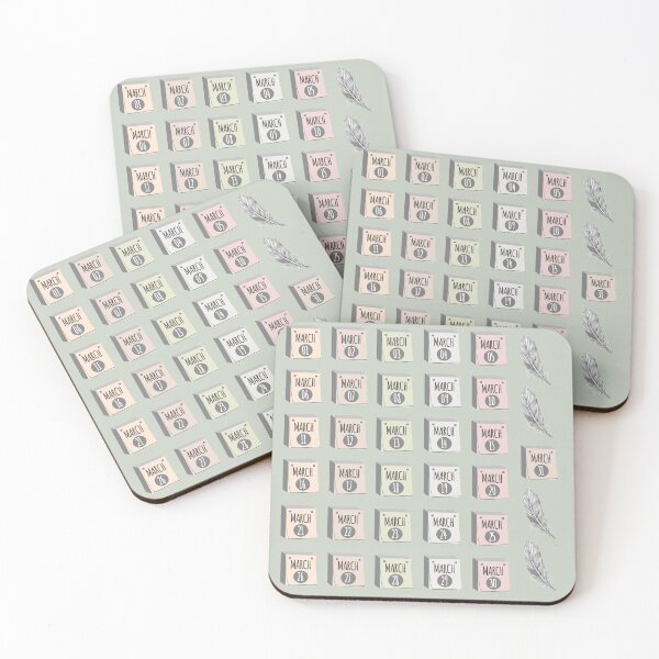 Item preview, March Calendar Planner | Aesthetic | Feathers  designed and sold by VintagePrada.