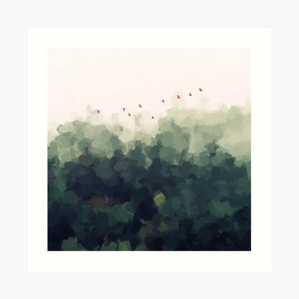 green forest Art Print