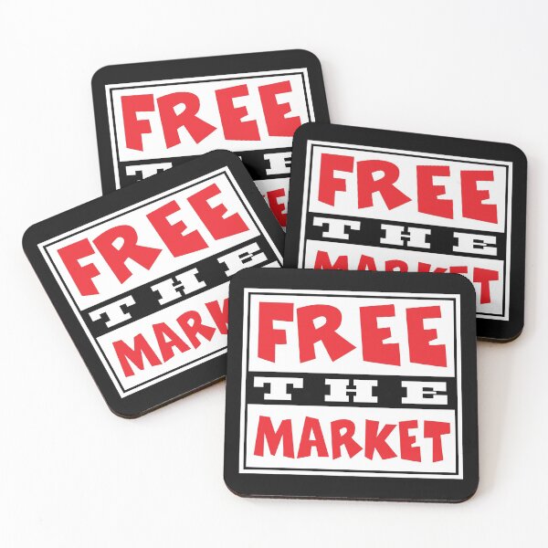 Item preview, Free the Market-White designed and sold by PotentQuotable.