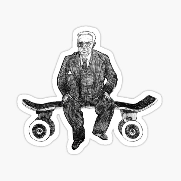 Tony Grandpa Skater Sticker