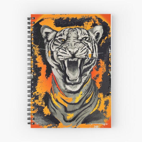 Item preview, The Cat vs Tiger Illustration Design designed and sold by Adolfha-Carol.