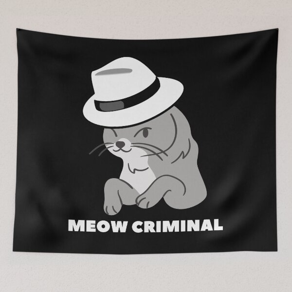 Item preview, Meow criminal designed and sold by Trantor-Tees.