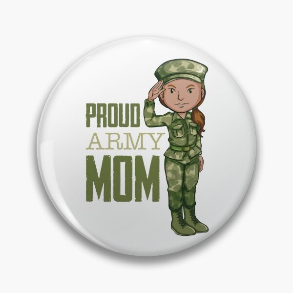 Item preview, Proud Army Mom! (on White) designed and sold by PawsitiveMum.