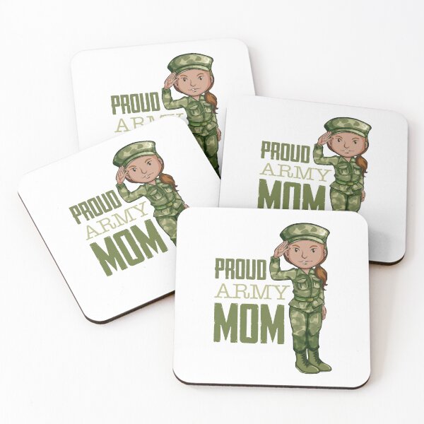 Item preview, Proud Army Mom! (on White) designed and sold by PawsitiveMum.