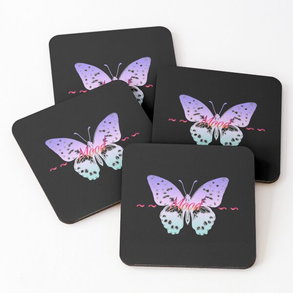 Item preview, Orange red mood with pastel purple gradient butterfly designed and sold by ADS.