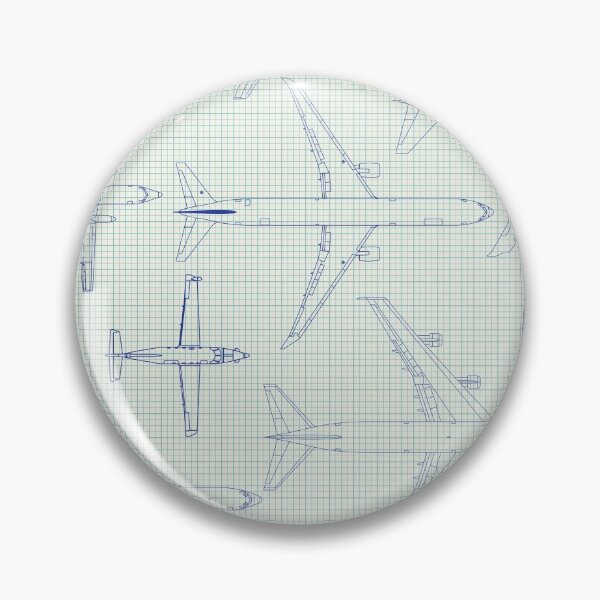 Item preview, Kobeh Alaska Aviation Line Art on Drafting Paper Blueline Sketch Rendering designed and sold by Kobeh.