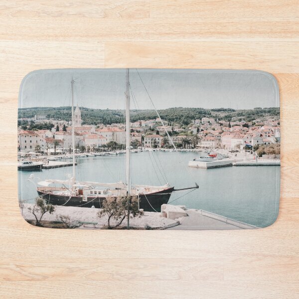 Item preview, Supetar harbor on the island of Brac in Croatia designed and sold by Melissa Peltenburg.