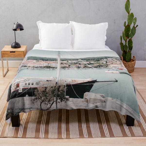 Item preview, Supetar harbor on the island of Brac in Croatia designed and sold by Melissa Peltenburg.